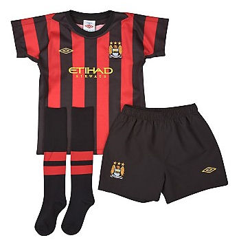 Man City Umbro 2011-12 Manchester City Away Little Boys Mini Kit