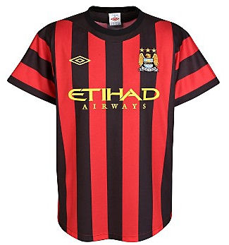 Man City Umbro 2011-12 Manchester City Away Umbro Football Shirt