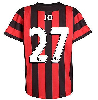 Man City Umbro 2011-12 Manchester City Umbro Away Shirt (Jo 27)