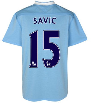Man City Umbro 2011-12 Manchester City Umbro Home Shirt (Savic