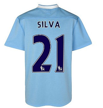 Man City Umbro 2011-12 Manchester City Umbro Home Shirt (Silva