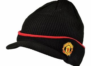 Man Utd Accessories  Man Utd Waffle Peak Beanie Hat