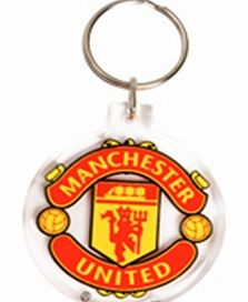 Man Utd Accessories  Manchester United FC Crest Acrylic Key Ring