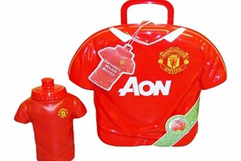 Man Utd Accessories  Manchester United FC Shirt Shape Lunch Box