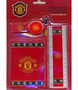 Man Utd Accessories  Manchester United FC Stationery Set 5 Pack