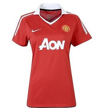 Man Utd Adidas 2010-11 Man Utd Home Nike Womens Shirt