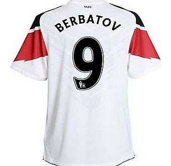Man Utd Away Shirt Nike 2010-11 Man Utd Nike Away Shirt (Berbatov 9) -