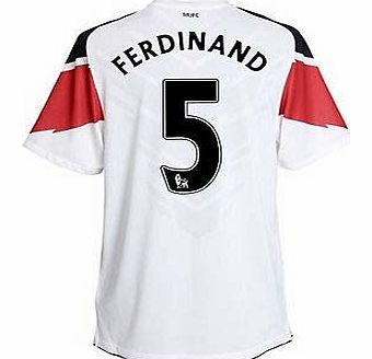 Man Utd Away Shirt Nike 2010-11 Man Utd Nike Away Shirt (Ferdinand 5) -