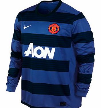 Man Utd Away Shirt Nike 2011-12 Man Utd Away Long Sleeve Shirt (Kids)
