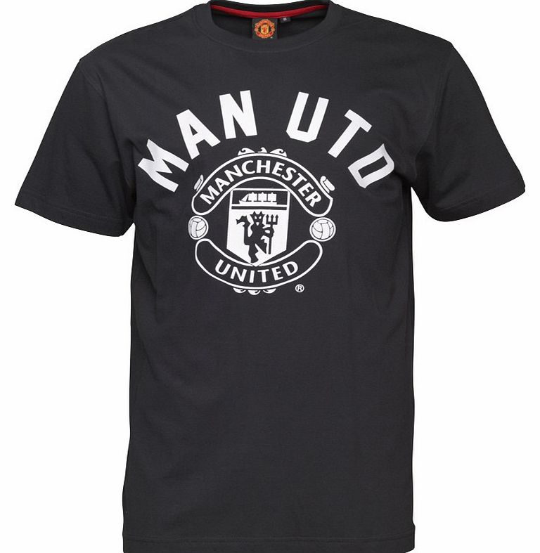 Man UTD Mens Graphic T-Shirt Black