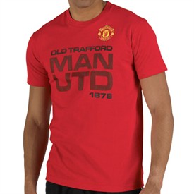 Man UTD Mens Logo T-Shirt Red