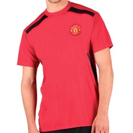 Man UTD Mens Panel T-Shirt Red