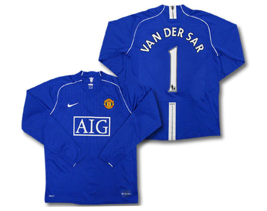 Man Utd Nike 07-08 Man Utd GK home (Van der Sar 1)
