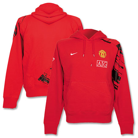 Man Utd Nike 07-08 Man Utd Hooded Top (red)