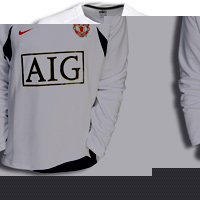 Man Utd Nike 07-08 Man Utd Lightweight Top (white)
