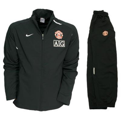 Man Utd Nike 07-08 Man Utd Woven Tracksuit (Black)