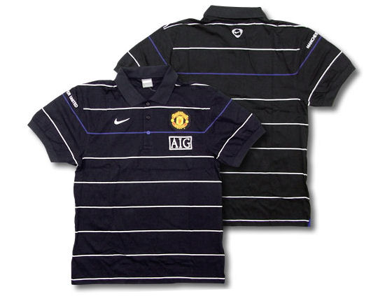 Nike 08-09 Man Utd Polo Shirt (navy)