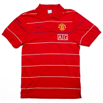 Nike 08-09 Man Utd Polo Shirt (red)