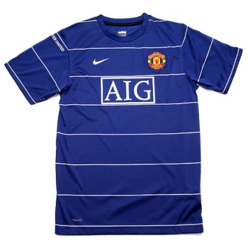Man Utd Nike 08-09 Man Utd Pre-Match Training Top (blue)