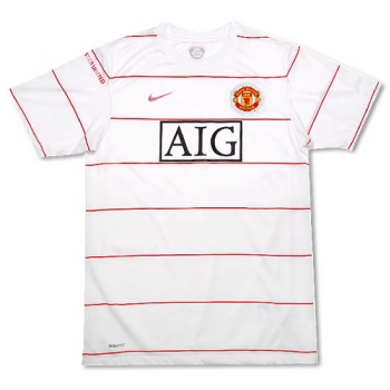 Man Utd Nike 08-09 Man Utd Pre-Match Training Top (white)