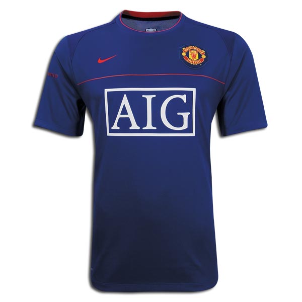 Nike 08-09 Man Utd Training Jersey (blue) - Kids