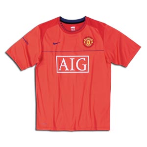 Man Utd Nike 08-09 Man Utd Training Jersey (red) - Kids