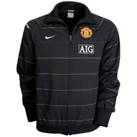 Man Utd Nike 08-09 Man Utd Woven Warmup Jacket (black)