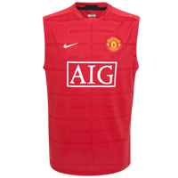 Man Utd Nike 09-10 Man Utd Sleeveless jersey (red)