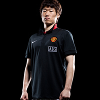 Nike 09-10 Man Utd Travel Polo Shirt (Black)