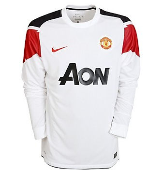 Man Utd Nike 2010-11 Man Utd Away Nike Long Sleeve Football