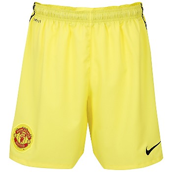 Man Utd Nike 2010-11 Man Utd Home Goalkeeper Shorts (Kids)