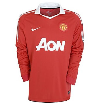 Man Utd Nike 2010-11 Man Utd Home Nike Long Sleeve Football