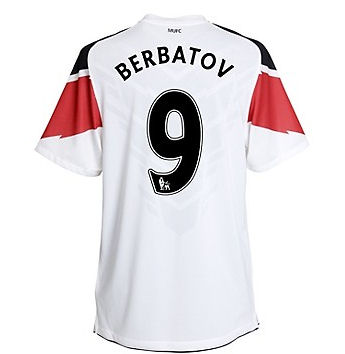 Man Utd Nike 2010-11 Man Utd Nike Away Shirt (Berbatov 9)
