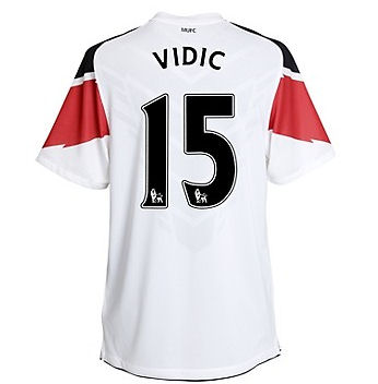 Man Utd Nike 2010-11 Man Utd Nike Away Shirt (Vidic 15)