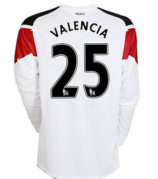 Man Utd Nike 2010-11 Man Utd Nike Long Sleeve Away Shirt