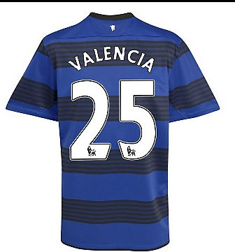 Nike 2011-12 Man Utd Nike Away Shirt (Valencia 25)