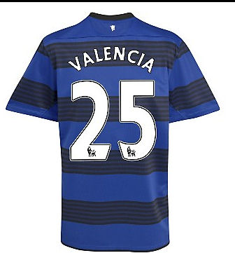 Man Utd Nike 2011-12 Man Utd Nike Away Shirt (Valencia 25)
