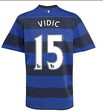 Man Utd Nike 2011-12 Man Utd Nike Away Shirt (Vidic 15)