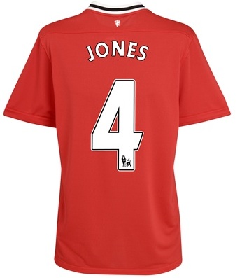 Man Utd Nike 2011-12 Man Utd Nike Home Shirt (Jones 4)