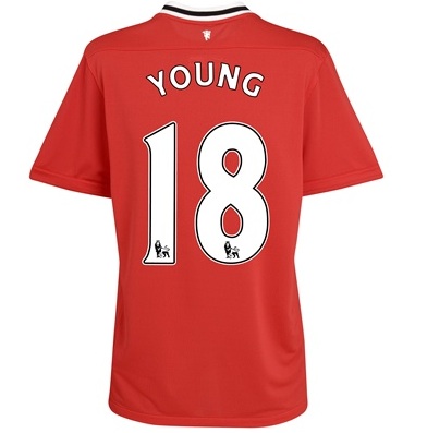 Nike 2011-12 Man Utd Nike Home Shirt (Young 18)