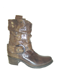 Manas Short Cowboy Boot 82341 Tan Brown