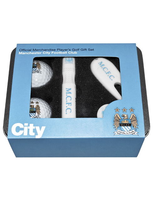 Manchester City FC Players Golf Tin Gift Set