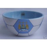 OFFICIAL MANCHESTER CITY FC CRESTED CERAMIC CEREAL BOWL