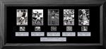 Manchester United - Deluxe Sports Cell: 245mm x 540mm (approx). - black frame with black mount