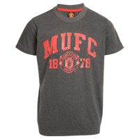 United 1878 T-Shirt - Grey Marl - Boys.