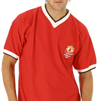 manchester United 1983 FA Cup Retro Home Shirt.