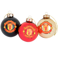 Manchester United 3 Pack Baubles.