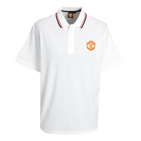 manchester United Basic Polo Top - White.