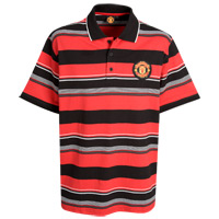manchester United Basic Stripe Polo Top -