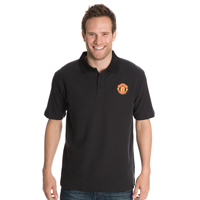 Manchester United Core Crest Polo Top - Black.